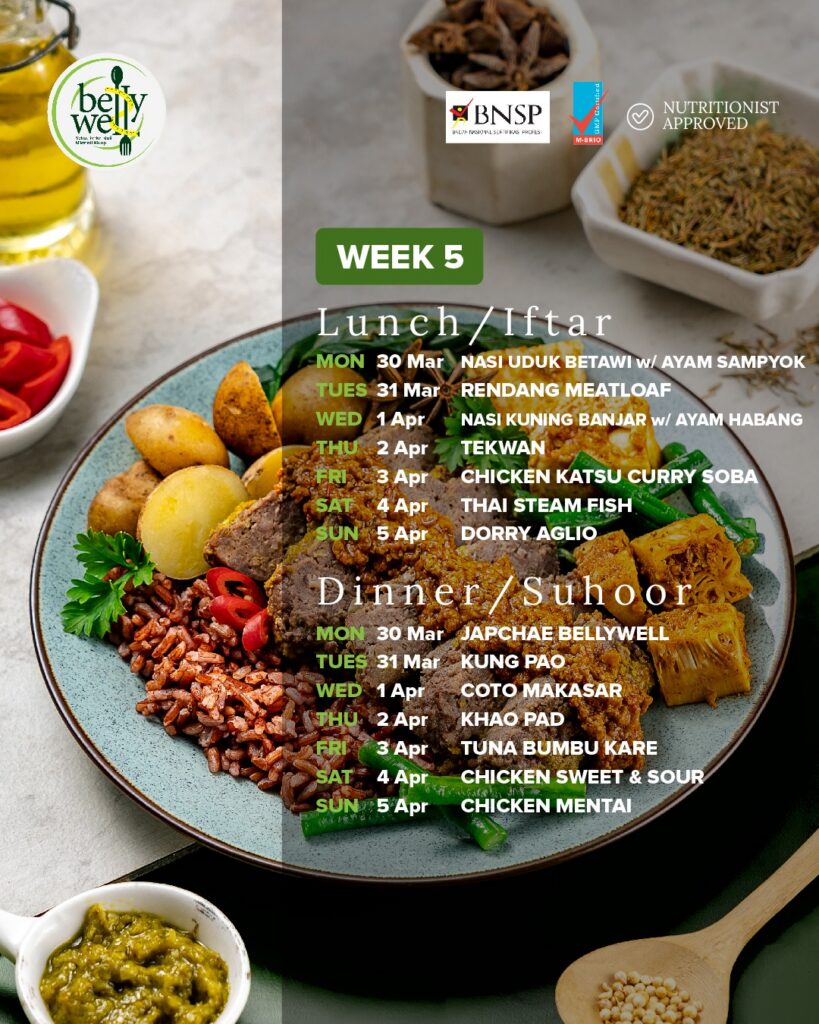 Contoh Menu Catering Week 5 Bellywell